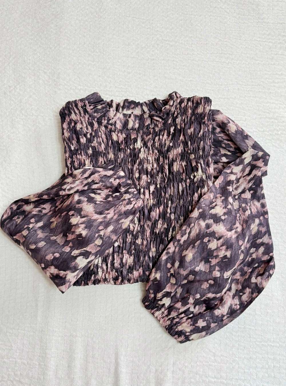 Blusa estampado desenfoque