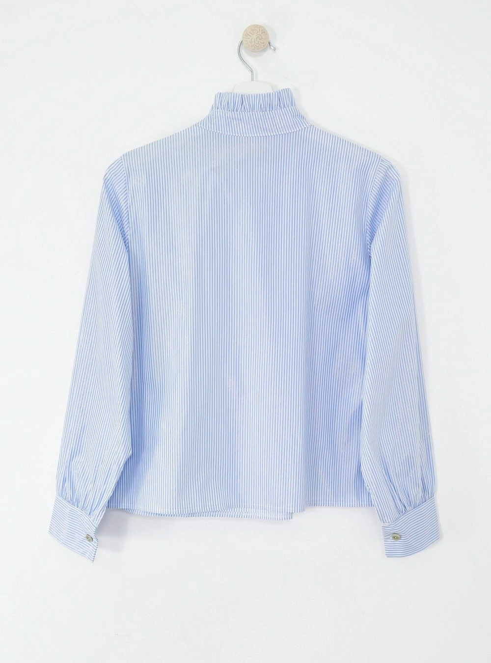 Blusa rayas lazo y botones