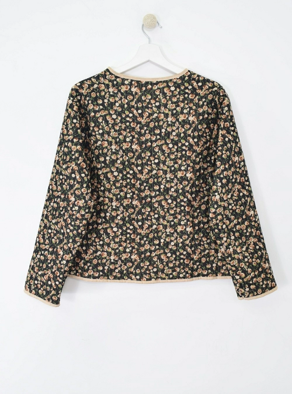 Chaqueta acolchada print flores