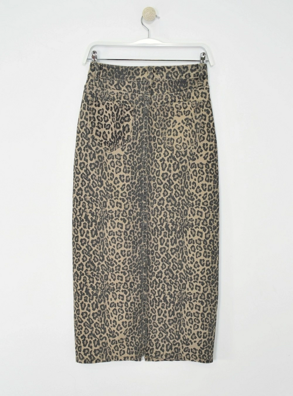 Falda denim print animal