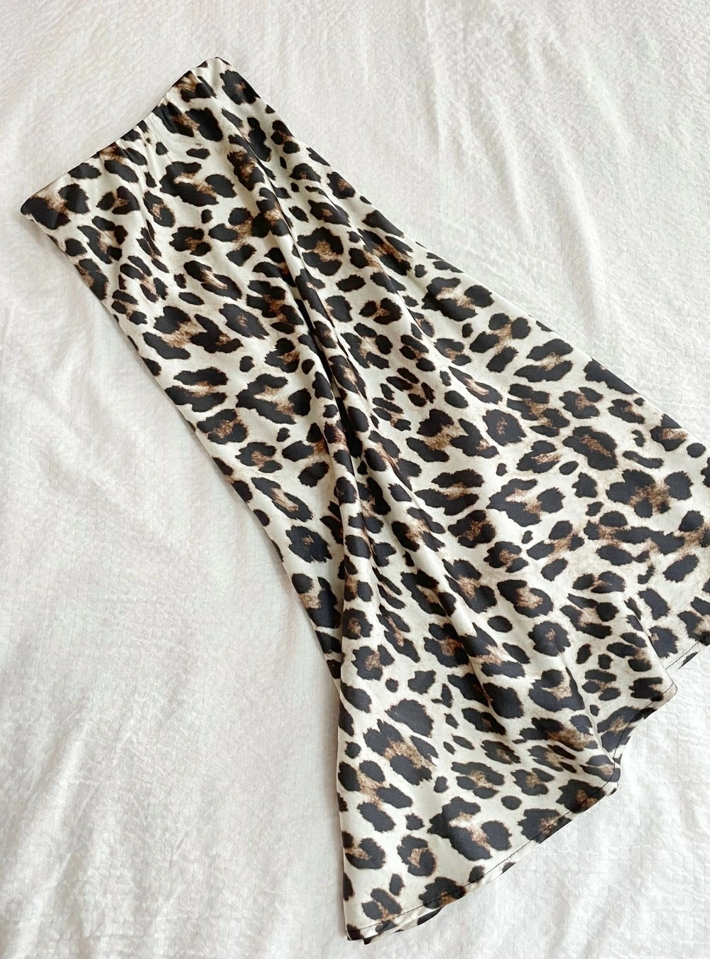 Falda raso print leopard